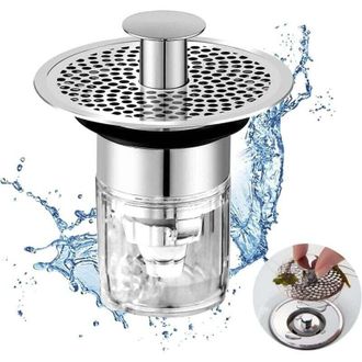 OEM Tap&oacute;n De Fregadero Con Placa Filtrante, Tap&oacute;n Para Lavabo De Ba&ntilde;o, Tap&oacute;n Universal De Fregadero Con Pulsador, Colador Universal De Fregadero Con Filtr