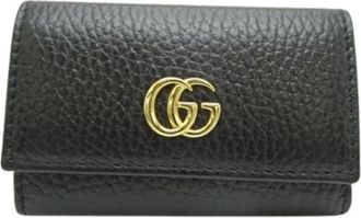 Gucci Pre-owned Leather key-holders - Dames - Vintage Accessoires - Zwart - ONE Size - Leer - Vintage