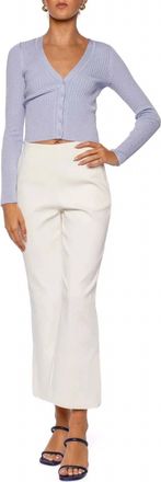 SIMKHAI Evie Cropped Pant In Ivory