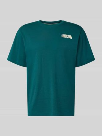 The North Face Relaxed Fit T-Shirt mit Logo-Print in Petrol, Gr&ouml;&szlig;e XXL