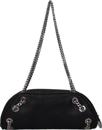 Stella McCartney Stella McCartney Damens Falabella Bowling Umh&auml;ngetasche Eco Wildleder Schwarz
