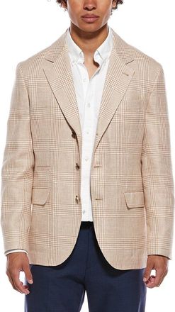 Brunello Cucinelli Linen & Wool-Blend Blazer