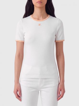 Courr&egrave;ges T-shirts in cotone con mini logo Courr&Egrave;ges