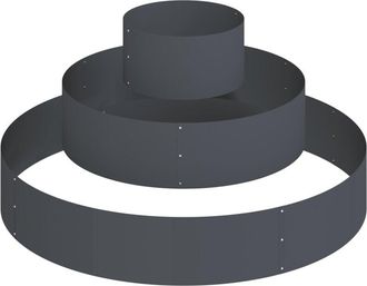 vidaXL Garden Planter Anthracite 120 x 120 x 20 cm Steel vidaXL