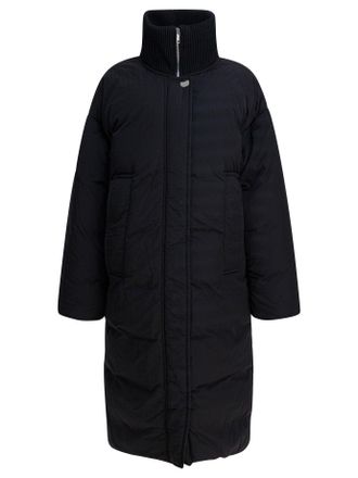 Sportmax Lange Anti-Tropf-Daunenjacke