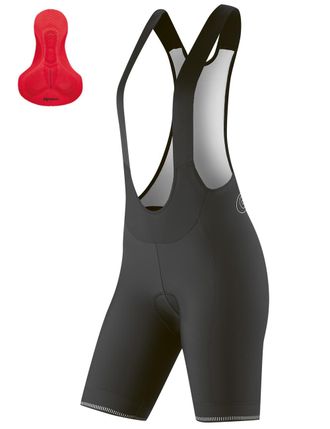 Gonso Fahrradhose GONSO Sitivo W BIB 0, Damen, Gr. 36, Normalgr&ouml;ssen, rot, 65% Polyamid, 35% Elastan, Hosen Fahrradhose, Damen Rennradhose mit innovativem S
