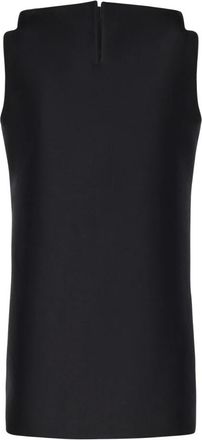 Balenciaga Tops, Dames, Zwart, S, Leer, Sleeveless Tops
