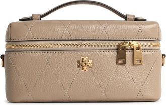 Tory Burch Tory Burch Charlie Mini Beige Lear Beauty Case