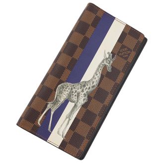 Louis Vuitton Brown Damier Canvas Long Wallet (Bi-Fold) (Pre-Owned)
