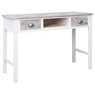 vidaXL Escritorio De Madera Gris 110x45x76 Cm Vidaxl