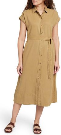 Faherty Arlie Short Sleeve Shirtdress in Antique Bronze at Nordstrom Rack, Size Xx-Small