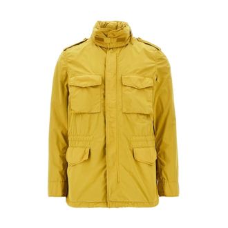 Aspesi Light Jackets, male, Yellow, Size: L Aspesi Coats