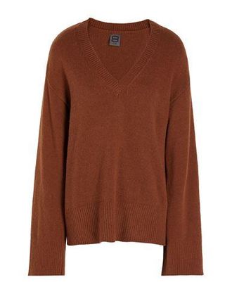 8 by YOOX RIBBED KNIT V-NECK OVERSIZED SWEATER