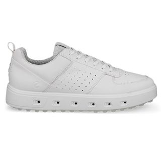 Ecco Ecco Golf Street 720 Full Grain Leather Womens Fashion Trainers - White - Size:UK 5-5.5
