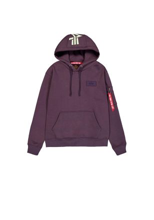 Alpha Industries Hoodie ALPHA INDUSTRIES Backprint Hoodie, Herren, Gr. XL, lila (plum), Obermaterial: 80% Baumwolle, 20% Polyester, regular fit, Sweatshirts Hoodie