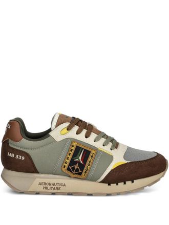 Aeronautica logo-patch sneakers - Verde