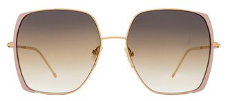 HUGO BOSS B1707S Square Edge Sunglasses - Gold