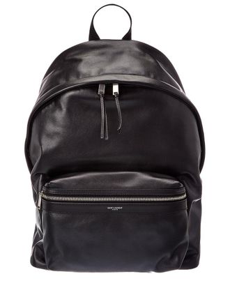Saint Laurent City Matte Leather Backpack