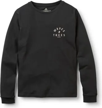 Passenger Penida Recycled Cotton L/S T-Shirt Longsleeve f&uuml;r Damen | schwarz