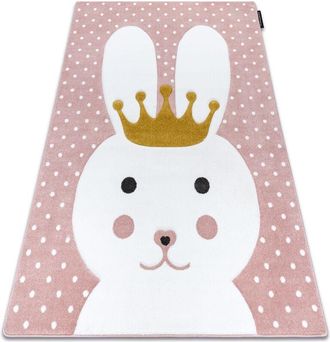 RugsX Alfombra Petit Bunny Conejito Conejo Rosa Pink 180x270 Cm