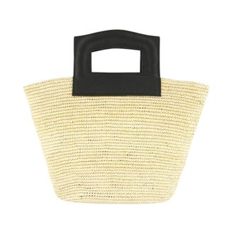 Sensi Studio Handcrafted Oval Basket Bag - female - Sensi Studio - Handbags - Yellow - ONE SIZE - Bags