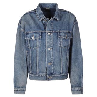 Saint Laurent Chaqueta Trucker de los 70 - Jackets - Mujer - Azul - S