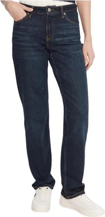 Tommy Hilfiger High Rise Straight Leg Jeans - Dames - Regular Fit Jeans - Blauw - W26 L30 - Katoen - Jeans