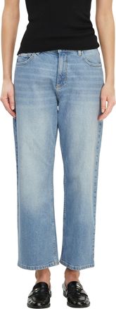 Comma 5-Pocket-Jeans COMMA, Damen, Gr. 34, N-Gr, blau, Denim/Jeans, Obermaterial: 99% Baumwolle, 1% Elasthan, unifarben, bequem lang, Jeans 5-Pocket-Jeans, 