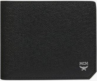 MCM Aren Bifold Wallet with Card Case in Embossed Leather