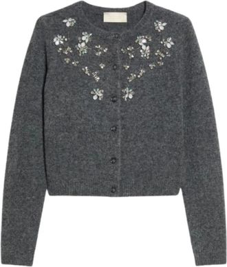 iBlues Truien & Vesten, Dames, Grijs, S, Wol, Ibldry Vest