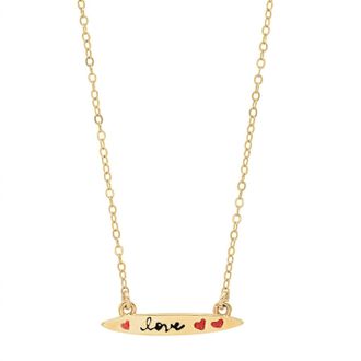 Jessica Elliot Womens Enamel Small Surfboard Necklace - Love In Vermeil