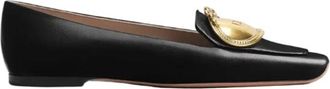 Dior M&eacute;daillon Gesp Loafer - Dames - Loafers - Zwart - 36 1/2 EU - Leer - Schoenen