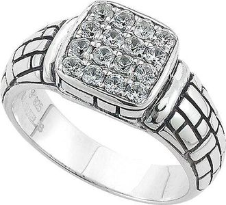 Samuel B. Samuel B Silver 0.64 Ct. Tw. White Topaz Ring