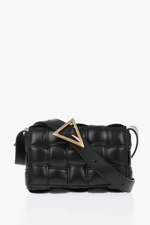 Bottega Veneta Woven Leather Shoulder Bag with Iconic Buckle Bottega Veneta