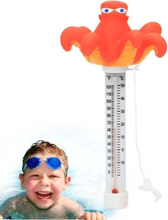 OEM Term&oacute;metro Flotante Para Piscinas, Medici&oacute;n Precisa, Pantalla F&aacute;cil De Leer, Dise&ntilde;o Impermeable: Ideal Para Piscinas Exteriores, Jacuzzis Y Ba&ntilde;os