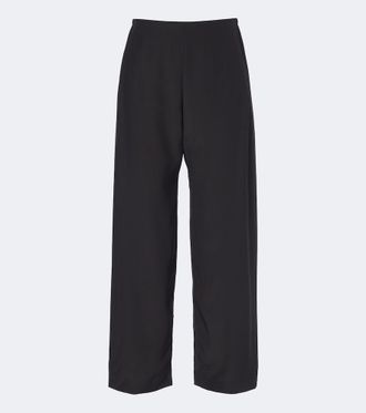 The Row Jaine silk wide-leg pants