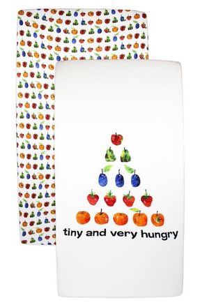 LOvedbaby x The Very Hungry Caterpillar Assorted 2-Pack Fitted Organic Cotton Crib Sheets at Nordstrom