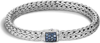 John Hardy Classic Chain Blue Sapphire Sterling Silver Bracelet - Bbs90409bspxm