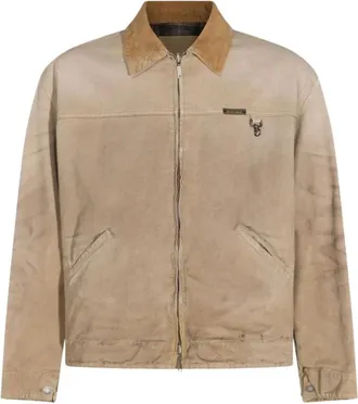 Golden Goose Heren, Jassen, Beige, Maat: XL Katoen