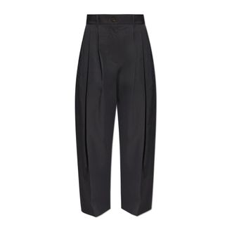 STUDIO NICHOLSON Wide Trousers, female, Gray, Size: 2XS Acuna Trousers