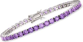 Ross-Simons 7.00- Amethyst Tennis Bracelet in Sterling Silver