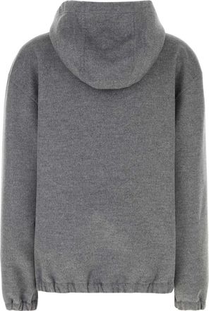 Miu Miu Womens Grey Wool Blend Jacket Grigio Giubbini