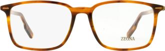 Ermenegildo Zegna EZ5257-H High Bridge Rectangle Eyeglasses - Brown