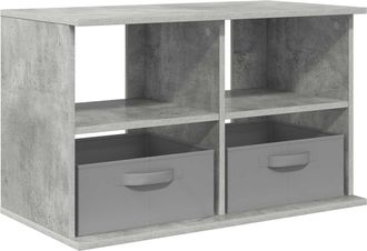 vidaXL Soporte Para Tv Con Caj&oacute;n Gris Concreto 79 X 40 X 48 Cm Vidaxl