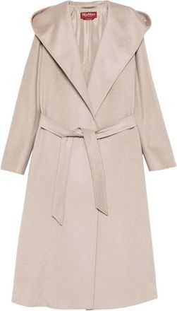 Max Mara Hooded Belted Coat