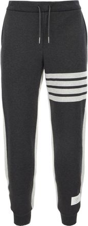 Thom Browne Pantaloni - Heren - Sweatpants - Grijs - M - Katoen - Broeken
