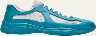 Prada Mens Americas Cup Rubber Trainer Sneakers