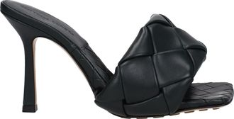 Bottega Veneta Sandals Mujeres de cuero verde/calamaio