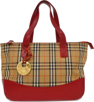 Burberry 1990-2000s check-pattern tote bag - Neutrals