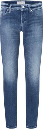 Cambio Blauwe Was Denim Jeans - Dames - Slim Fit Jeans - Blauw - 2XL - Denim - Jeans